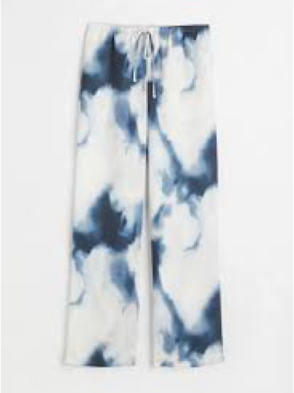 H&M Black & White Cloud Tie-Dye Pants
